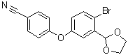 4-[4-Bromo-3-(1,3-dioxolan-2-yl)phenoxy]benzonitrile molecular structure (CAS 1217366-74-9)
