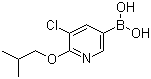 structure of CAS# 1217500-89-4, B-[5-Chloro-6-(2-methylpropoxy)-3-pyridinyl]boronic acid