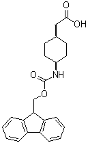 cis-4-[[(9H-Fluoren-9-ylmethoxy)carbonyl]amino]cyclohexaneacetic acid molecular structure (CAS 1217675-84-7)
