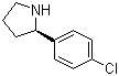 结构式 CAS# 1217831-54-3, (R)-2-(4-氯苯基)吡咯烷