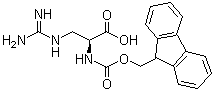 结构式 CAS# 1217839-93-4, 3-[(氨基亚胺甲基)氨基]-N-[芴甲氧羰基]-L-丙氨酸