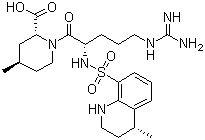 Argatroban molecular structure (CAS 121785-71-5)