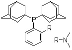 Bis(adamant-1-yl)(2-dimethylaminophenyl)phosphine molecular structure (CAS 1219080-77-9)