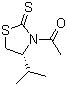 structure of CAS# 121929-87-1, (R)-3-Acetyl-4-isopropyl-1,3-thiazolidine-2-thione;(R)-1-(4-Isopropyl-2-thioxothiazolidin-3-yl)ethanone