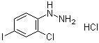structure of CAS# 1219606-21-9, (2-Chloro-4-iodophenyl)hydrazine hydrochloride (1:1)