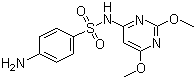 结构式 CAS# 122-11-2, 磺胺二甲氧嗪; 磺胺二甲氧基嘧啶