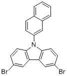 9-(2-Naphthalenyl)-3,6-dibromo-9H-carbazole molecular structure (CAS 1221237-83-7)