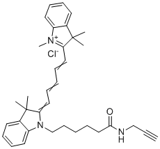 Cyanine5 alkyne molecular structure (CAS 1223357-57-0)