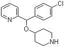 structure of CAS# 122368-54-1, 2-[(4-Chlorophenyl)(4-piperidinyloxy)methyl]pyridine