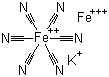 structure of CAS# 12240-15-2, Pigment Blue 27;C.I. 75510; Potassium iron(III) hexacyanoferrate (II)