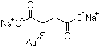 structure of CAS# 12244-57-4, Sodium aurothiomalate;(1,2-Dicarboxyethylthio)gold disodium salt