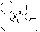 Chlorobis(cyclooctene)iridium dimer molecular structure (CAS 12246-51-4)