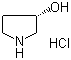 结构式 CAS# 122536-94-1, (S)-3-羟基吡咯烷盐酸盐
