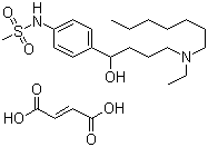 Ibutilide fumarate molecular structure (CAS 122647-32-9)