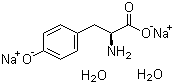 结构式 CAS# 122666-87-9, L-酪氨酸二钠盐二水合物