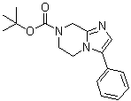 structure of CAS# 1226776-87-9, 5,6-Dihydro-3-phenylimidazo[1,2-a]pyrazine-7(8H)-carboxylic acid 1,1-dimethylethyl ester