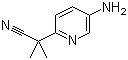 2-(5-Aminopyridin-2-yl)-2-methylpropanenitrile molecular structure (CAS 1226776-95-9)