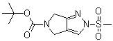 2-(Methylsulfonyl)-2,6-dihydropyrrolo[3,4-c]pyrazole-5(4H)-carboxylic acid tert-butyl ester molecular structure (CAS 1226781-82-3)