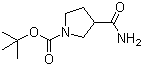 3-Aminocarbonyl-1-Boc-pyrrolidine molecular structure (CAS 122684-34-8)