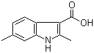 结构式 CAS# 1227267-27-7, 2,6-二甲基-1H-吲哚-3-羧酸