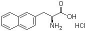 structure of CAS# 122745-12-4, 3-(2-Naphthyl)-L-alanine hydrochloride