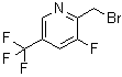 2-(Bromomethyl)-3-fluoro-5-(trifluoromethyl)pyridine molecular structure (CAS 1227583-97-2)