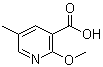 structure of CAS# 1227594-72-0, 2-Methoxy-5-methyl-3-pyridinecarboxylic acid;2-Methoxy-5-methylpyridine-3-carboxylic acid