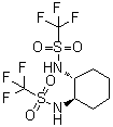 结构式 CAS# 122833-60-7, (1R,2R)-N,N'-二(三氟甲烷磺酰基)-1,2-环己二胺
