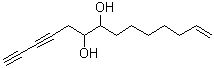 structure of CAS# 122855-49-6, 13-Tetradecene-1,3-diyne-6,7-diol;Panaxyne