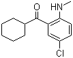 2-Methylamino-5-chlorophenylcyclohexylmethanone molecular structure (CAS 122908-18-3)