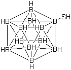 1,2,3,4,5,6,7,8,9,10,11-Undecahydro-12-mercapto dodecaborate(2-) molecular structure (CAS 12294-22-3)