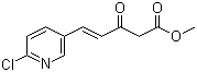 结构式 CAS# 1233055-23-6, 5-(6-氯-3-吡啶基)-3-氧代-4-戊烯酸甲酯