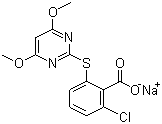 Pyrithiobac-sodium molecular structure (CAS 123343-16-8)