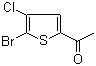 structure of CAS# 123418-66-6, 1-(5-Bromo-4-chlorothiophen-2-yl)ethanone