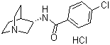 结构式 CAS# 123464-89-1, PNU 282987; N-(3R)-1-氮杂双环[2,2,2]辛-3-基-4-氯苯甲酰胺盐酸盐