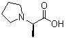 结构式 CAS# 1234836-32-8, (R)-2-(吡咯烷-1-基)丙酸
