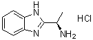 结构式 CAS# 1234996-74-7, (alphaR)-alpha-甲基-1H-苯并咪唑-2-甲胺盐酸盐
