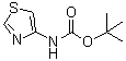 structure of CAS# 1235406-42-4, Thiazol-4-ylcarbamic acid tert-butyl ester;(1,3-Thiazol-4-yl)carbamic acid tert-butyl ester