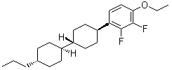 1-Ethoxy-2,3-difluoro-4-[(trans,trans)-4'-propyl[1,1'-bicyclohexyl]-4-yl]benzene molecular structure (CAS 123560-48-5)