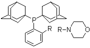 structure of CAS# 1237588-12-3, Bis(adamant-1-yl)(2-morpholinophenyl)phosphine;4-(2-(Di(adamantan-1-yl)phosphino)phenyl)morpholine