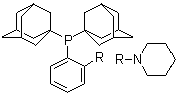 structure of CAS# 1237588-13-4, Bis(adamant-1-yl)(2-piperidinophenyl)phosphine