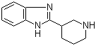 2-(3-Piperidinyl)-1H-benzimidazole molecular structure (CAS 123771-23-3)