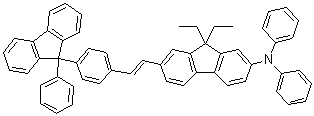 9,9-Diethyl-N,N-diphenyl-7-[2-[4-(9-phenyl-9H-fluoren-9-yl)phenyl]ethenyl]-9H-fluoren-2-amine molecular structure (CAS 1239588-65-8)