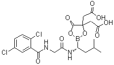 结构式 CAS# 1239908-20-3, Ixazomib 柠檬酸酯