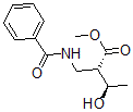 (2S,3R)-2-[(Benzoylamino)methyl]-3-hydroxybutanoic acid methyl ester molecular structure (CAS 124044-13-9)