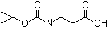 3-[(tert-Butoxycarbonyl)(methyl)amino]propanoic acid molecular structure (CAS 124072-61-3)