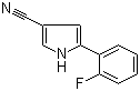 结构式 CAS# 1240948-77-9, 5-(2-氟苯基)-1H-吡咯-3-甲腈