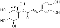 1-咖啡酰奎宁酸分子结构 (CAS 1241-87-8)