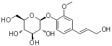 (E)-松柏苷分子结构 (CAS 124151-33-3)