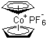 structure of CAS# 12427-42-8, Dicyclopentadienylcobalt hexafluorophosphate;Bis(cyclopentadienyl)cobalt(1+) hexafluorophosphate; Bis(cyclopentadienyl)cobalt(1+) hexafluorophosphate(1-); Cobaltocenium hexafluorophosphate; Dicyclopentadienylcobalt(1+) hexafluorophosphate(1-)
